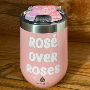Manna Rose over Roses wine coffee Tea alcohol Tumbler Birthday shower Gift
